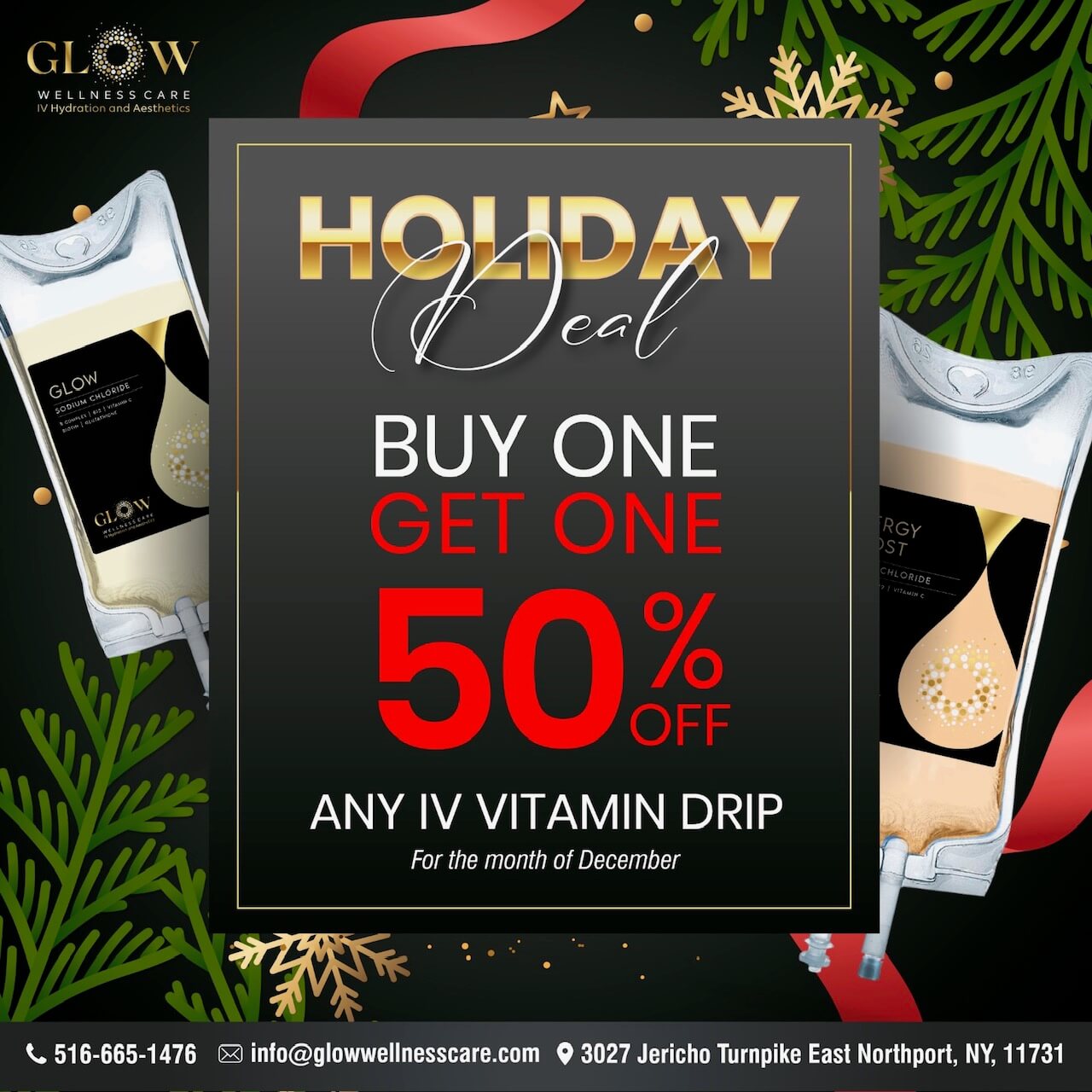 holiday deal by Glow Wellness Care in East Northport NY