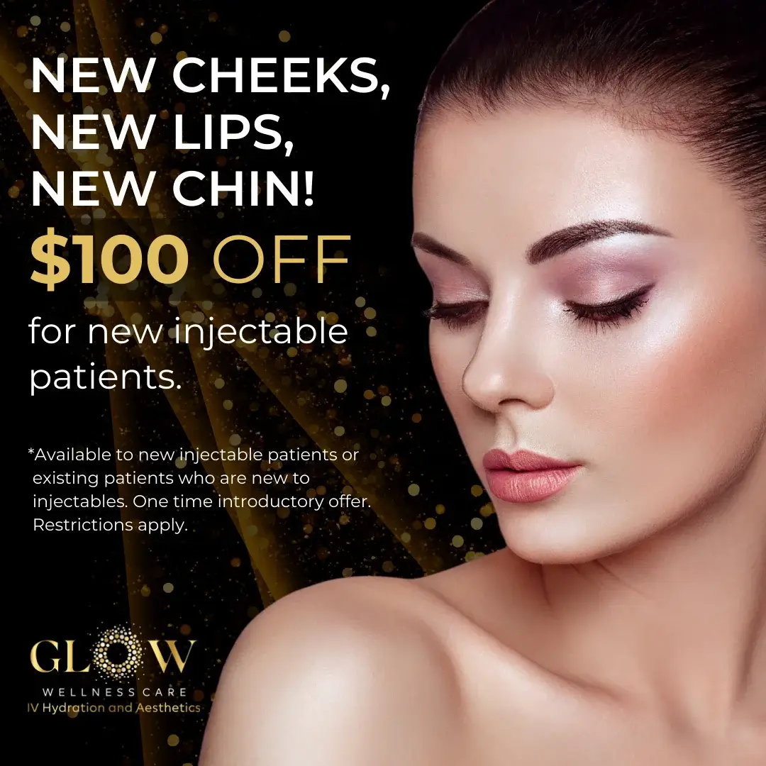 Specials Cheeks, Lips, Chin $100 Off by Glow Wellness Care in East Northport NY