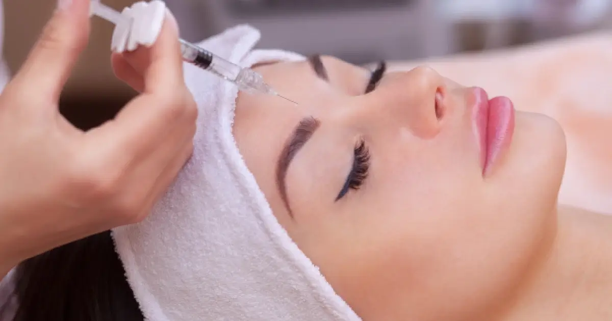 Women receiving natural growth factor injection in Northport, NY