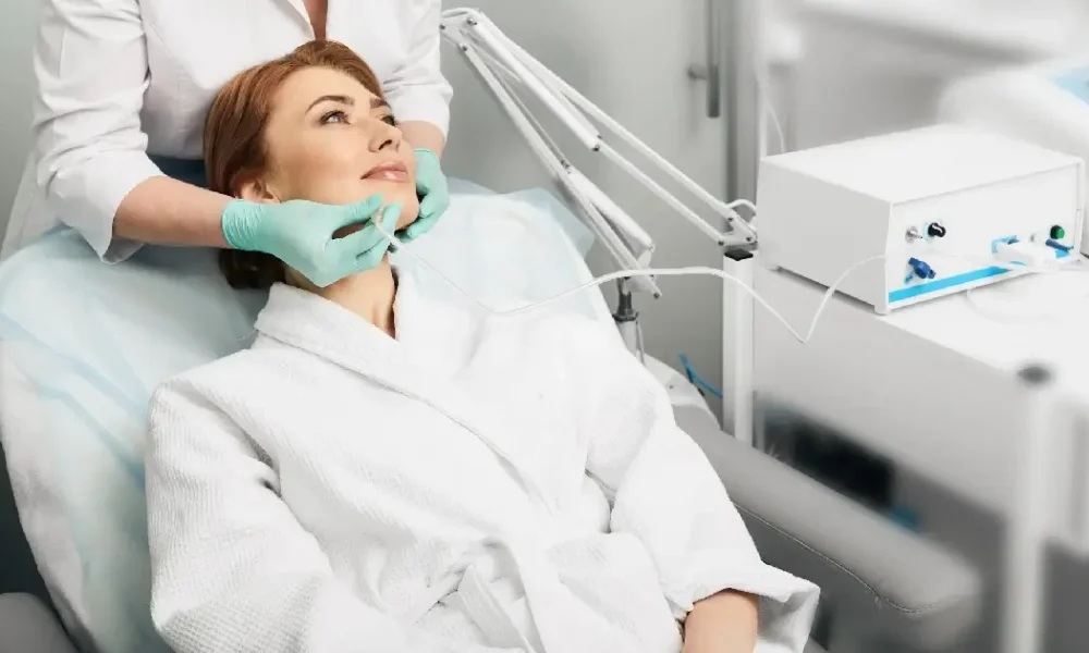 Patient receiving ozone therapy in Long Island, NY