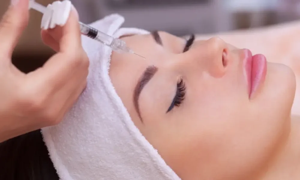 Women receiving natural growth factor injection in Northport, NY